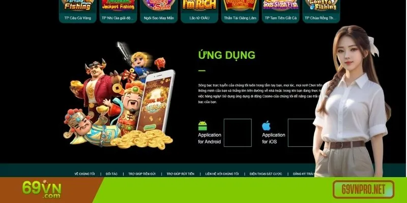 Tải app 69VN hội viên có thể tham gia các tựa game mọi lúc, mọi nơi